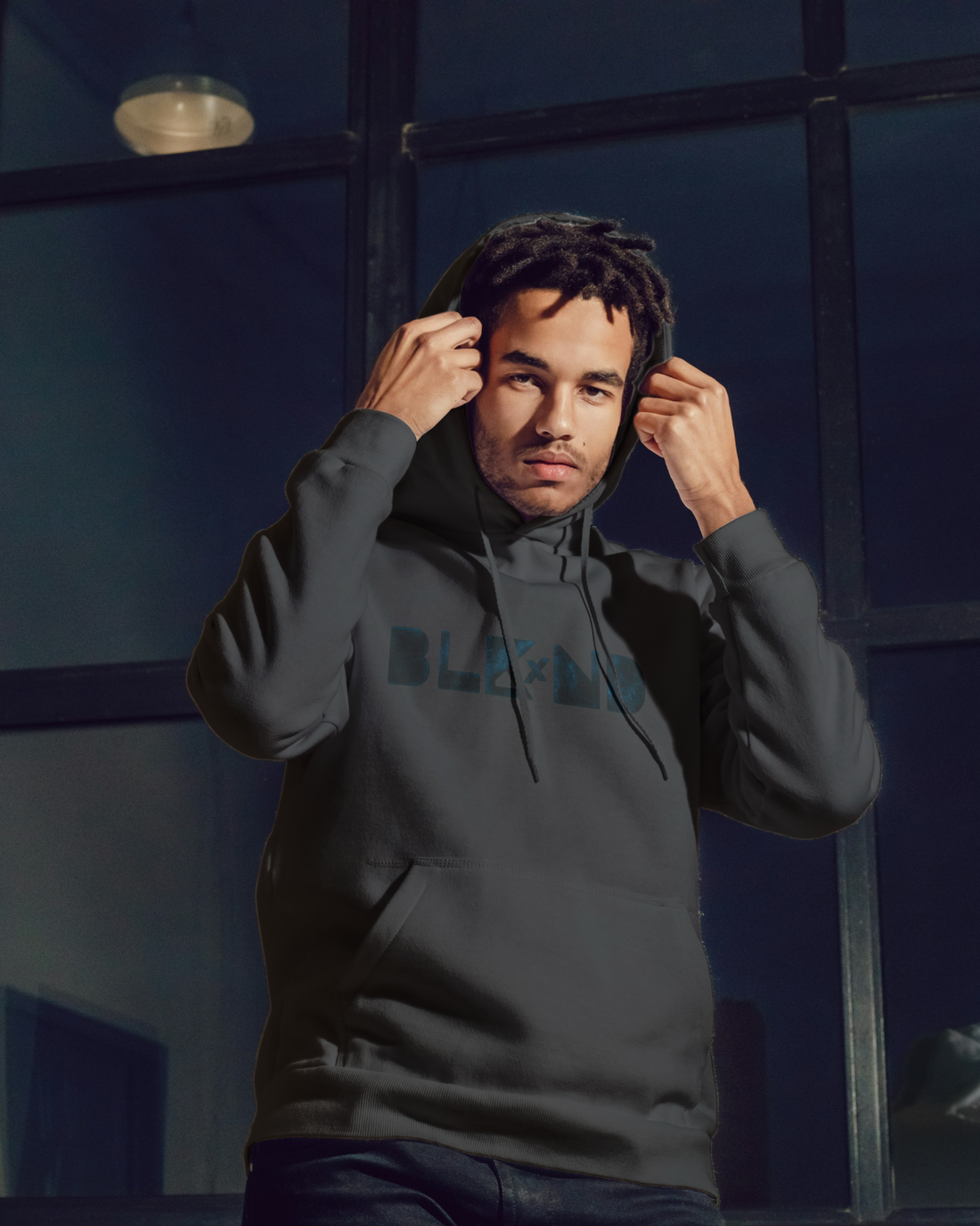 BLKxND Velvety Logo Hoodie