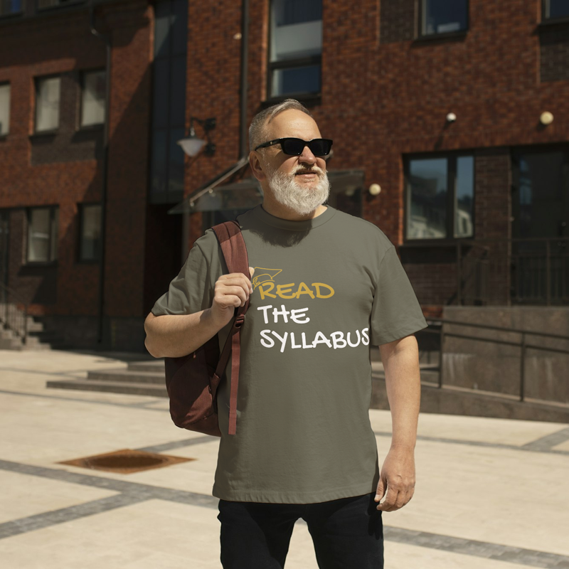 Read the Syllabus Grad Cap Tee