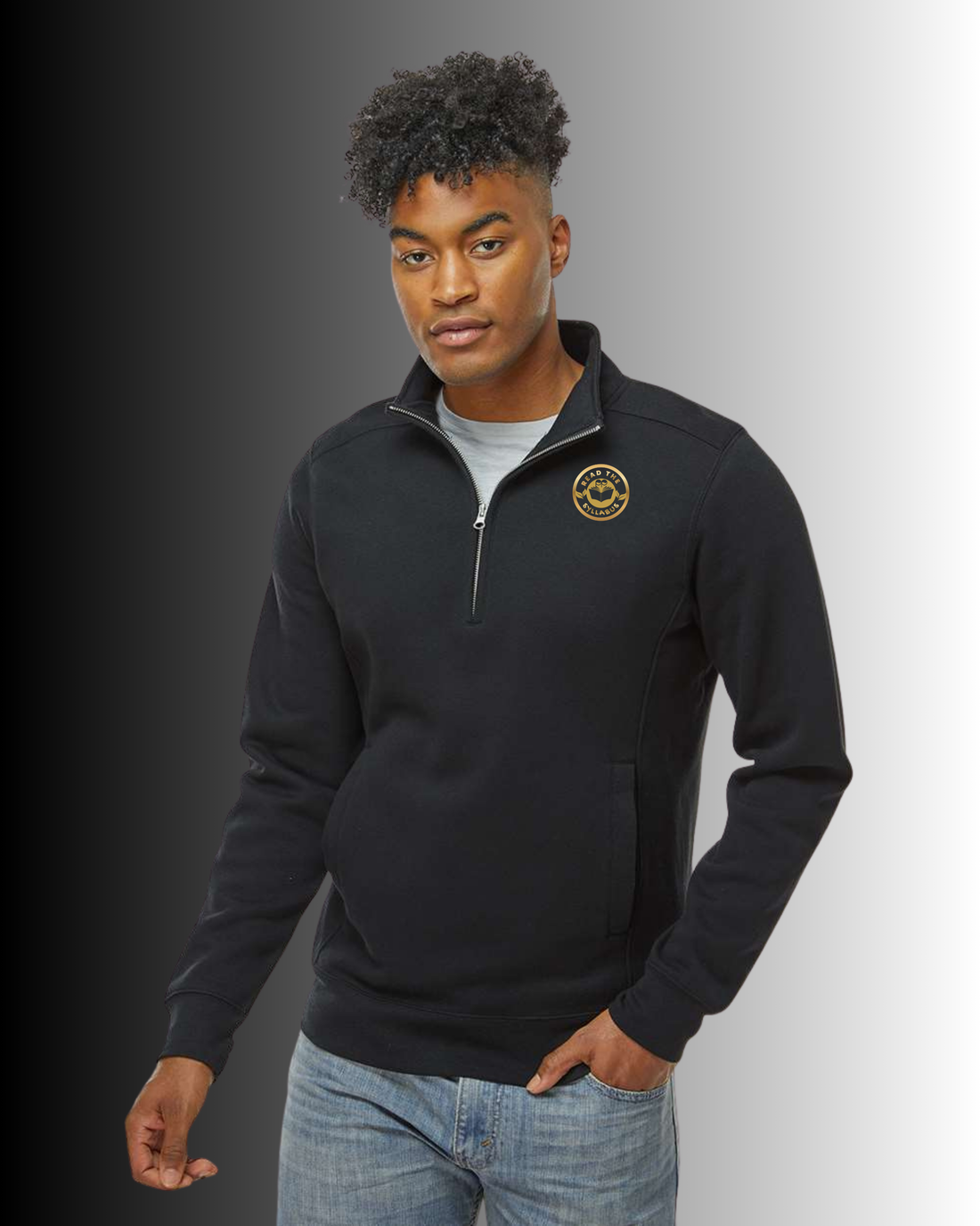 Q-Zip Pullover – Faculty Senate RTS Emblem