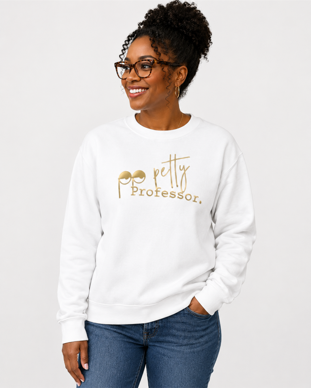 Petty Professor Gold Crewneck