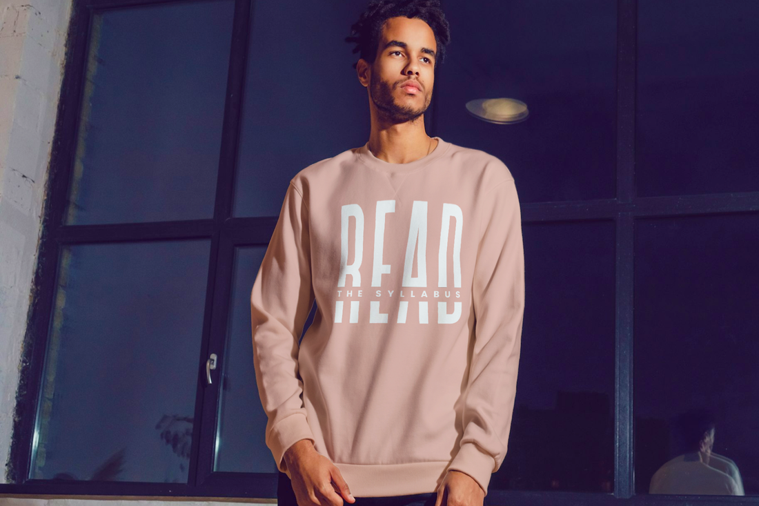 Read the Syllabus Crewneck – Legacy Colors (Peppermint + Dusty Pink, Limited Sizes)